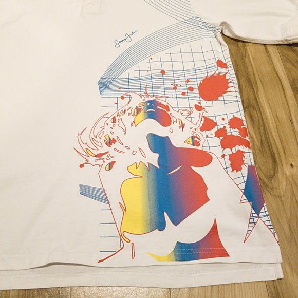 Vintage Sean John Polo Shirt XXL  Mens Splatter Graffiti Graphic y2k Streetwear - Picture 2 of 7